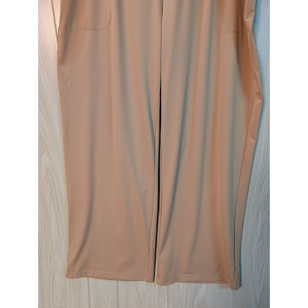 Women Zyia Active Khaki Stretch Pull on Wide Leg Work Flow Pants Size XXL - Picture 3 of 10